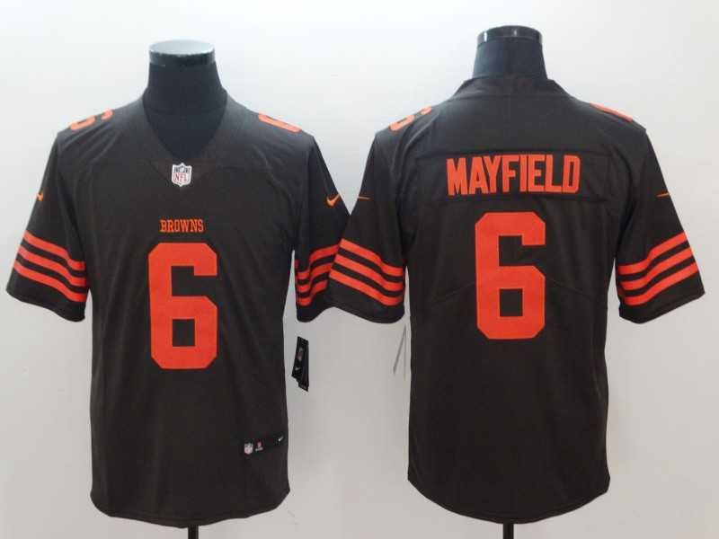 Nike Browns 6 Baker Mayfield Brown Color Rush Limited Jersey,We sell and wholesale Nike Browns 6 Baker Mayfield Brown Color Rush Limited Jersey on line form chian!